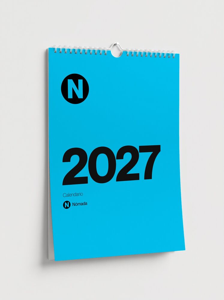 Calendario de pared con espiral