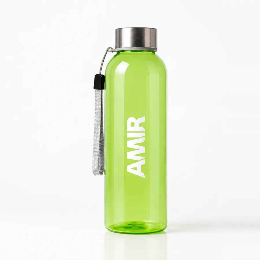 Botellas personalizadas para AMIR, academia de Madrid — encargo real de Nómada